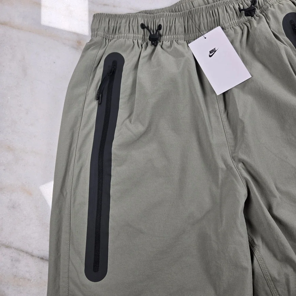 Nike Tech Woven Oversized Pants Mens Small Olive Green Techwear Gorpcore Utility